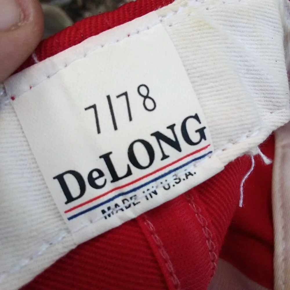 Vintage DeLong Atlanta Fitted Hat Cap 7 7/8